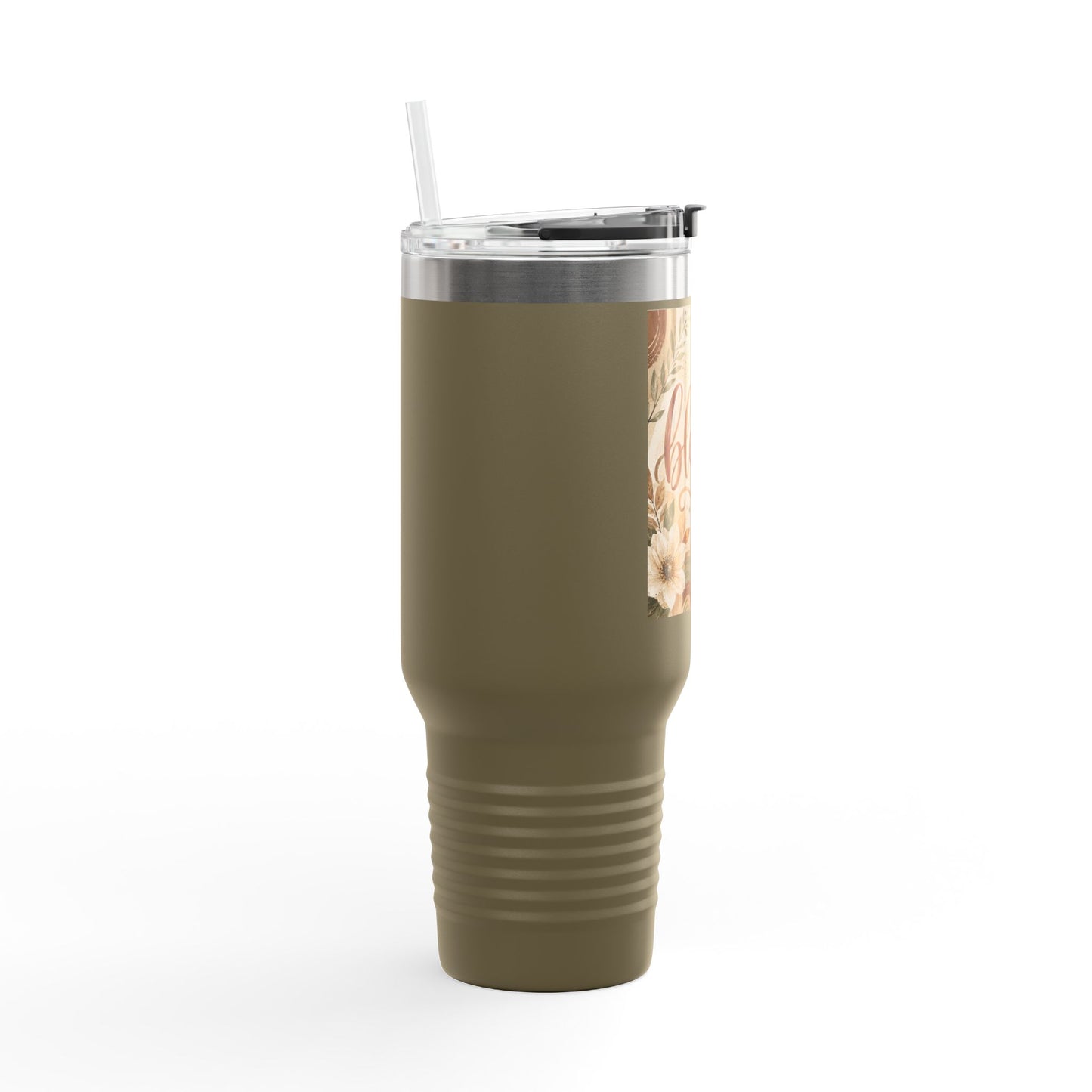 Blessed Floral Travel Mug – 40oz Insulated Tumbler